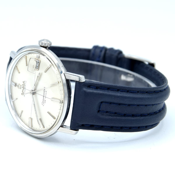1967 Omega Automatic Seamaster De Ville Date Model 166.020 Wristwatch with cross-hair original dial