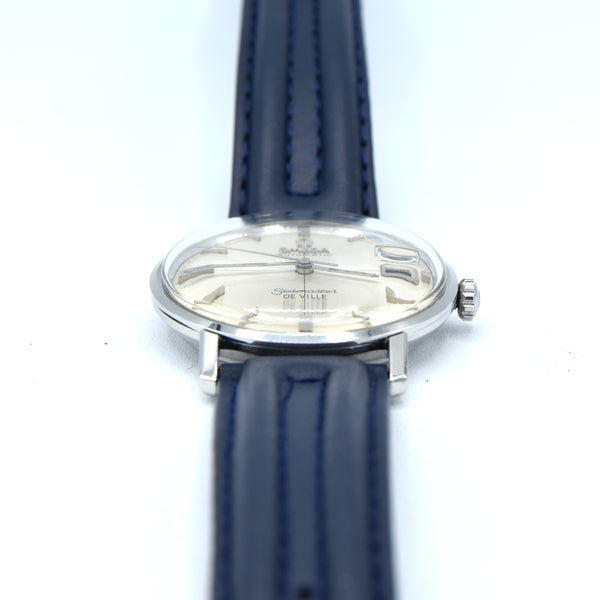 1967 Omega Automatic Seamaster De Ville Date Model 166.020 Wristwatch with cross-hair original dial