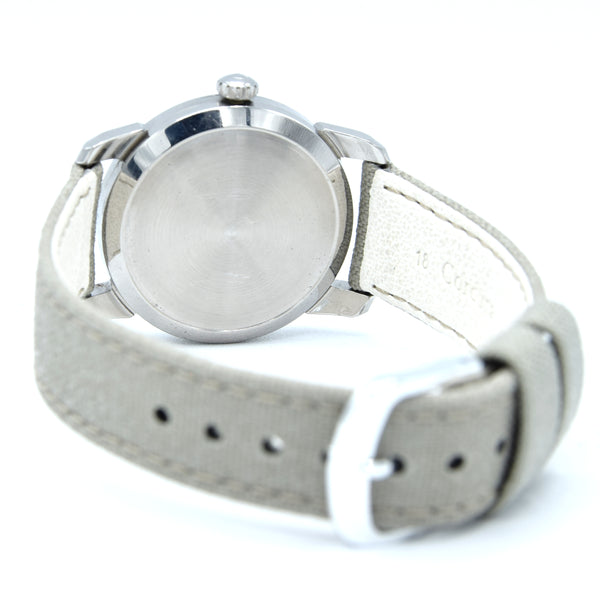 1956 Omega Seamaster Manual Wind 2154 with Mixed Arabic Figures in Stainless Steel Denisteel England