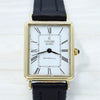 1980s Concord for Tiffany & Co tank watch in Solid 14ct Gold - Roman numeral dial