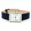 1980s Concord for Tiffany & Co tank watch in Solid 14ct Gold - Roman numeral dial