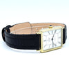 1980s Concord for Tiffany & Co tank watch in Solid 14ct Gold - Roman numeral dial