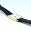 1980s Concord for Tiffany & Co tank watch in Solid 14ct Gold - Roman numeral dial