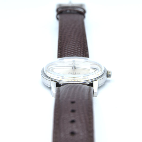 1968 Omega Seamaster Genève Automatic Date Model 166.002 with Mint Condition Satin Silver Dial in Stainless Steel Case