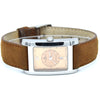 1990s Baume & Mercier Hampton MV045120 Automatic Wristwatch with Two-Tone Copper/Salmon Dial