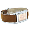 1990s Baume & Mercier Hampton MV045120 Automatic Wristwatch with Two-Tone Copper/Salmon Dial