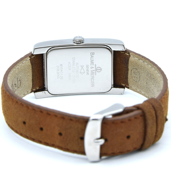 1990s Baume & Mercier Hampton MV045120 Automatic Wristwatch with Two-Tone Copper/Salmon Dial