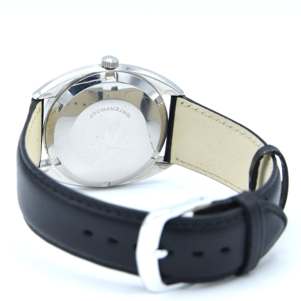 1968 Elegant Omega De Ville Automatic Date Model 166.029 in Stainless Steel with Box & Papers