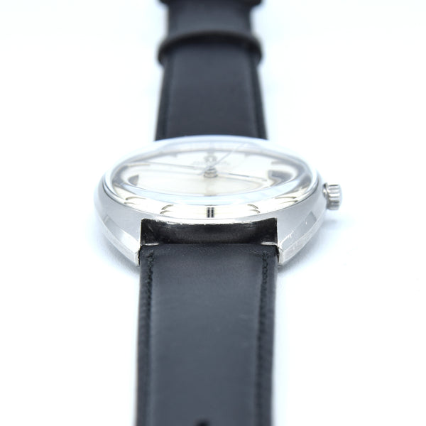 1968 Elegant Omega De Ville Automatic Date Model 166.029 in Stainless Steel with Box & Papers