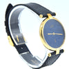1990s Cartier Ronde with Lapis-Type Dial and Vendôme Lugs in 925 Sterling Silver Gilt Vermeil Case with Box