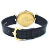 1990s Cartier Ronde with Lapis-Type Dial and Vendôme Lugs in 925 Sterling Silver Gilt Vermeil Case with Box