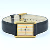 1970s Cartier Tank Mechanical Manual Wind with Tri Colour "Trinity" Dial in Sterling Silver 925 Vermeil Gilt