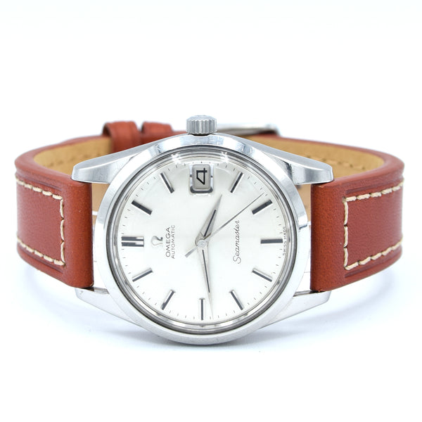 (RESERVED) 1964 Omega Seamaster Automatic Date Model 166.010 with Satin Silver Dial in Stainless Steel