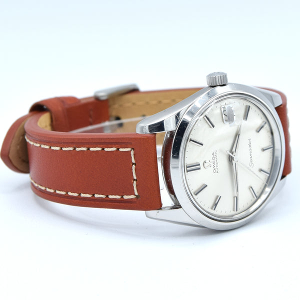 (RESERVED) 1964 Omega Seamaster Automatic Date Model 166.010 with Satin Silver Dial in Stainless Steel