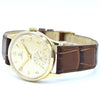 1952 Omega Manual Wind Dress Watch Model 13322 in 9ct Gold with Mixed Arrow and Arabic Numerals Sub Seconds with Box, Books and Original Gold Buckle