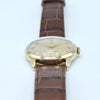 1952 Omega Manual Wind Dress Watch Model 13322 in 9ct Gold with Mixed Arrow and Arabic Numerals Sub Seconds with Box, Books and Original Gold Buckle