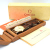 1952 Omega Manual Wind Dress Watch Model 13322 in 9ct Gold with Mixed Arrow and Arabic Numerals Sub Seconds with Box, Books and Original Gold Buckle