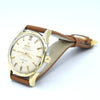 1956 Omega Constellation Chronometer Early Model 2852 with Crosshair Patina Dial in Gold Capped Case