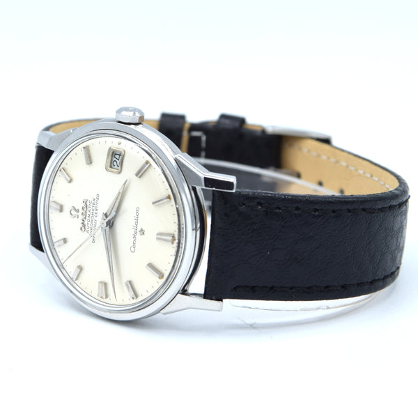 1966 Omega Sharp Constellation Date Automatic Chronometer with Dog Leg Lugs Model 168.005 in Stainless Steel
