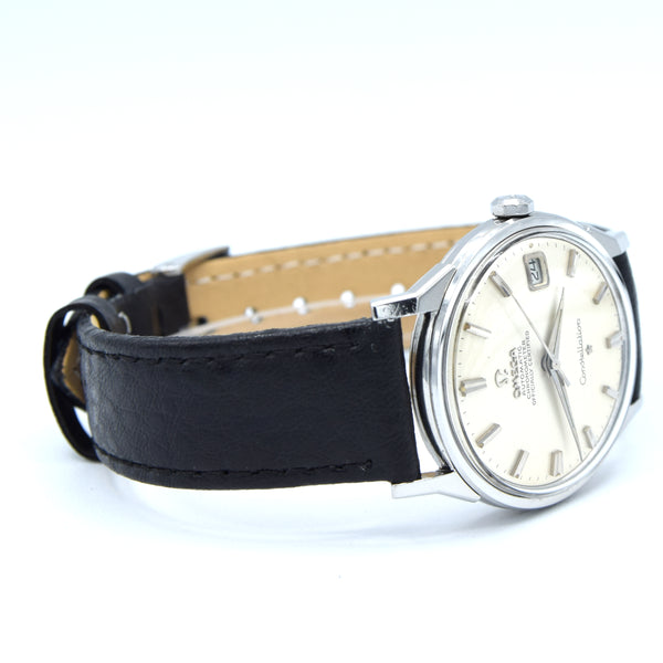 1966 Omega Sharp Constellation Date Automatic Chronometer with Dog Leg Lugs Model 168.005 in Stainless Steel