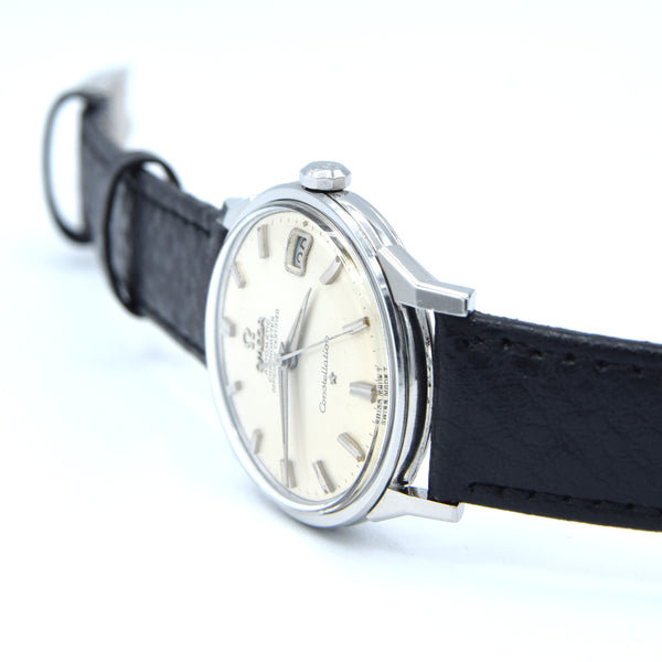 1966 Omega Sharp Constellation Date Automatic Chronometer with Dog Leg Lugs Model 168.005 in Stainless Steel