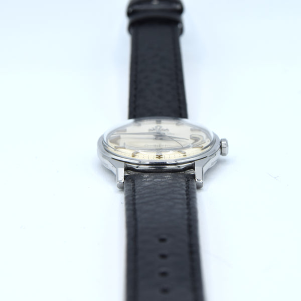 1966 Omega Sharp Constellation Date Automatic Chronometer with Dog Leg Lugs Model 168.005 in Stainless Steel