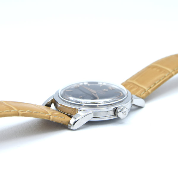 1956 Omega Seamaster Automatic Wristwatch Model 2846/2848 with Original Gilt Black Dial