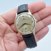 1952 Omega Dress Watch Model 13322 in 9ct Gold with Mother of Pearl Patina Effect Dial with Sub Seconds and Original 9ct Gold Buckle
