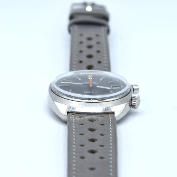 1969 Omega Chronostop Genéve Date Model 146.009 with Grey Sloped Dial in Stainless Steel