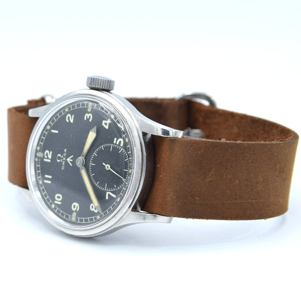 1944 WW2 Omega Rare and Collectable British Military Issue WWW Dirty Dozen Wristwatch
