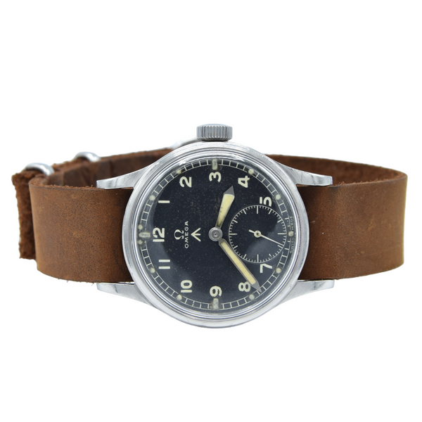 1944 WW2 Omega Rare and Collectable British Military Issue WWW Dirty Dozen Wristwatch