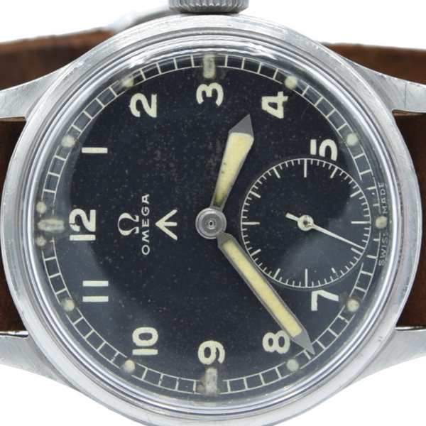 1944 WW2 Omega Rare and Collectable British Military Issue WWW Dirty Dozen Wristwatch