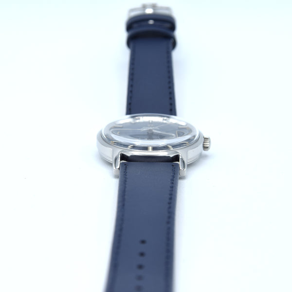 1969 Omega Geneve Automatic Date Model 166.070 with Stunning Rare Electric Blue Dial caliber 565