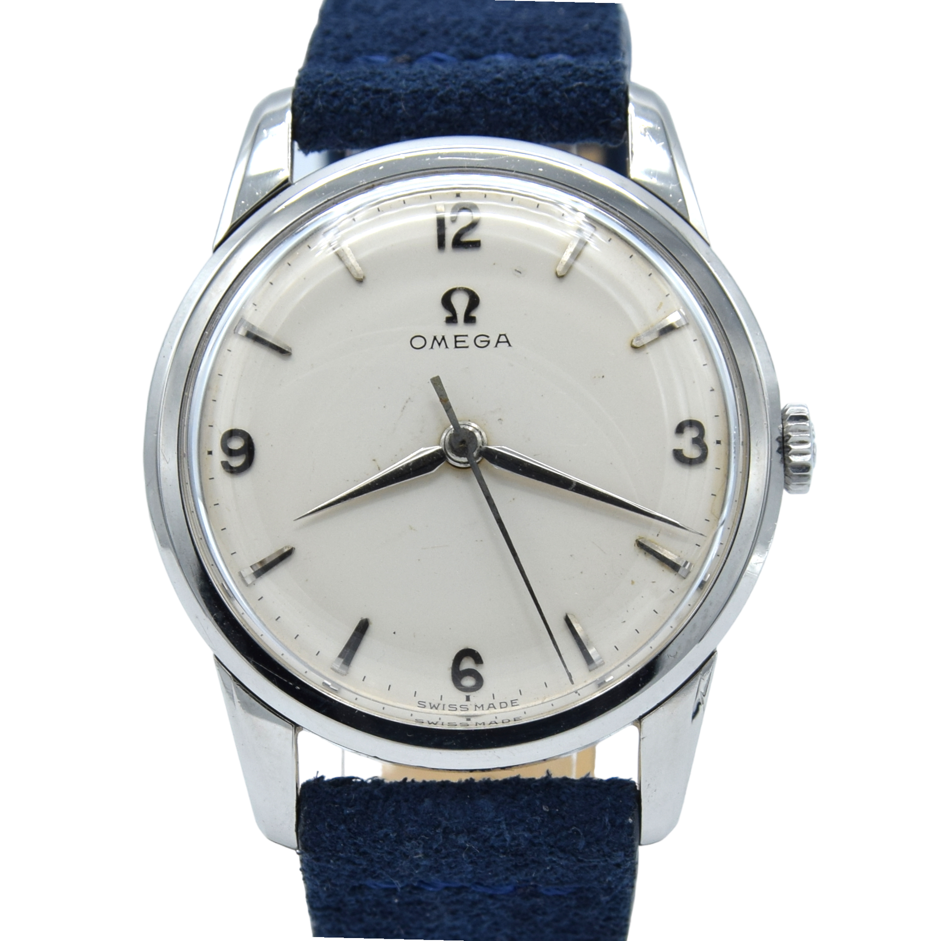 1959 Omega Manual Wind dress watch with central seconds and Mixed Arabic numerals Model 14726