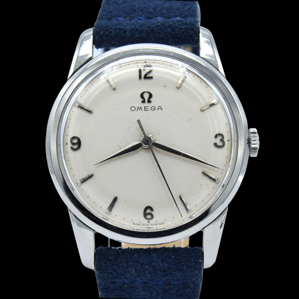 1959 Omega Manual Wind dress watch with central seconds and Mixed Arabic numerals Model 14726