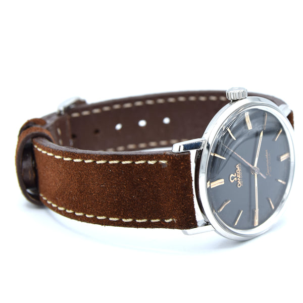 1962 Omega Seamaster De Ville 'Don Draper' Automatic with Rare original  Black Dial Model 14905 Monocoque