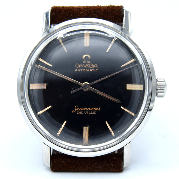 1962 Omega Seamaster De Ville 'Don Draper' Automatic with Rare original  Black Dial Model 14905 Monocoque