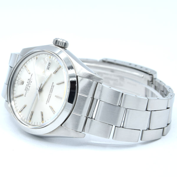 1974 Rolex Oyster Perpetual Date Model 1500 with Satin Silver