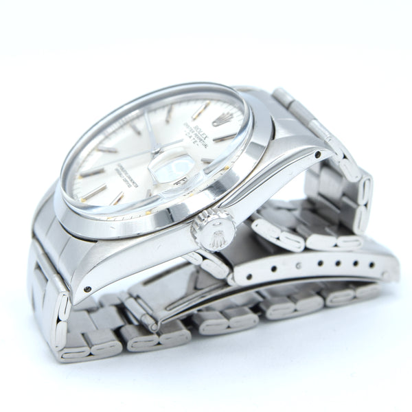 1974 Rolex Oyster Perpetual Date Model 1500 with Satin Silver