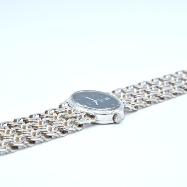1972 Omega Rare & unusual De Ville “Jeux D’Argent” 8349 silver Bracelet Watch Andrew Grima designed