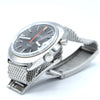 (RESERVED)1967 Omega Chronostop Genéve Mk1 Model 145.009 with Grey Sloped Dial in Stainless Steel on mesh