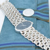 1972 Omega Rare & unusual De Ville “Jeux D’Argent” 8349 silver Bracelet Watch Andrew Grima designed