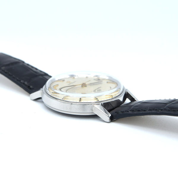 1964 Omega Seamaster 600 with onyx batons and Hammered Patina Dial in Stainless Steel Model 136.011