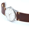 1960s larger Cyma autorotor Cymaflex Wristwatch with fabulous linen effect dial