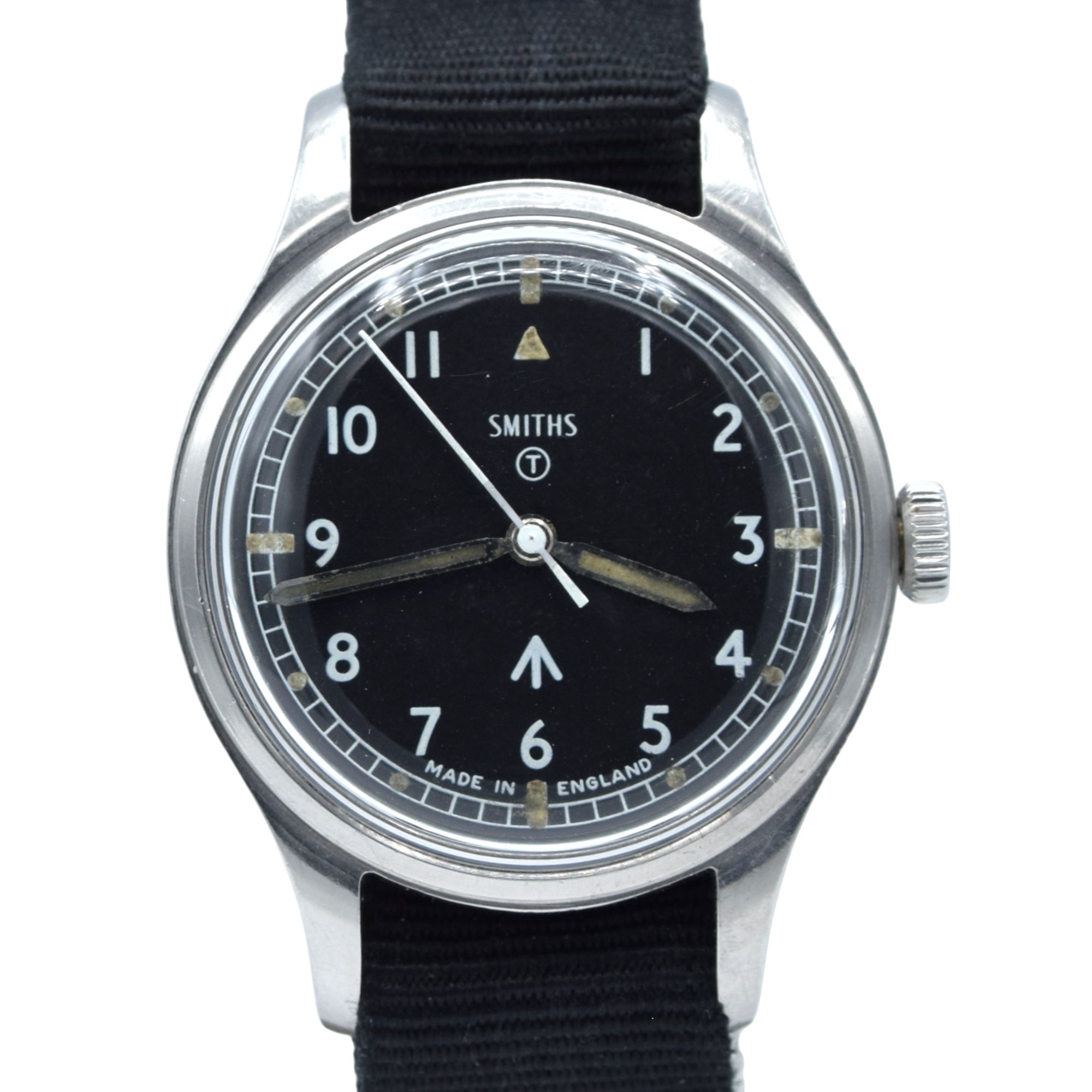 1970 Smiths W10 British Military Issue Wristwatch last issue date - Made in England