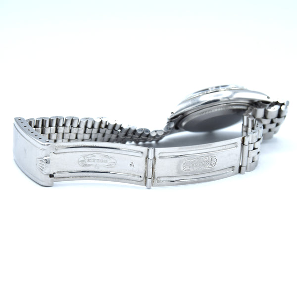 1970 Sharp Rolex Oyster Perpetual Datejust with White Gold Fluted Bezel