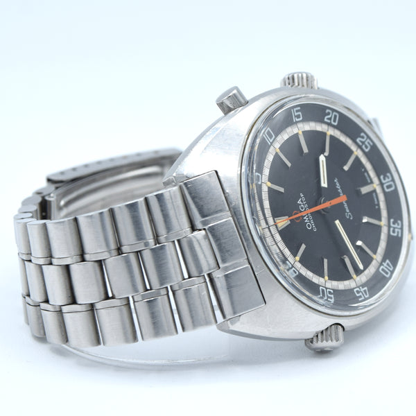 1968 Omega Seamaster large Chronostop Dive Style Watch Model 145.008 in Stainless Steel