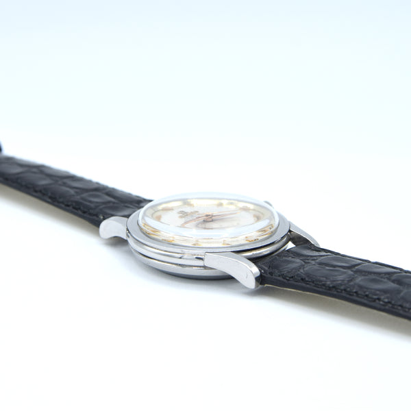 1958 early Omega Constellation Chronometer Early Model 2852 with Crosshair Patina Dial in stainless steel