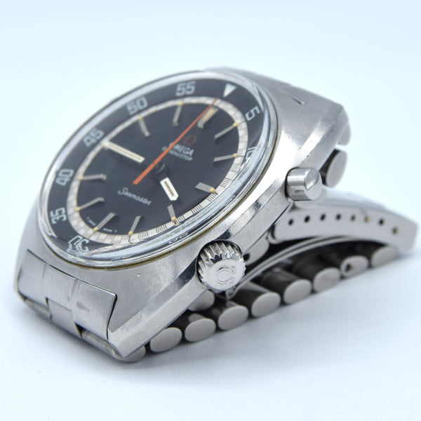 1968 Omega Seamaster large Chronostop Dive Style Watch Model 145.008 in Stainless Steel