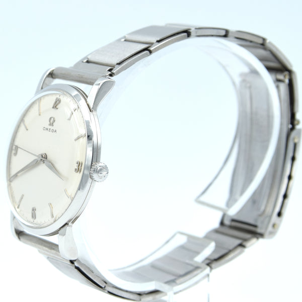 1958 Omega Manual Wind dress watch with central seconds and Mixed Arabic numerals Model 14387